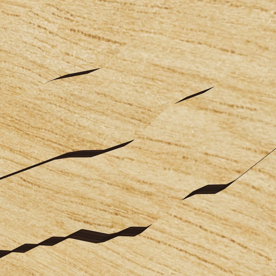 Lake Hollingsworth 3D wood map, detail view