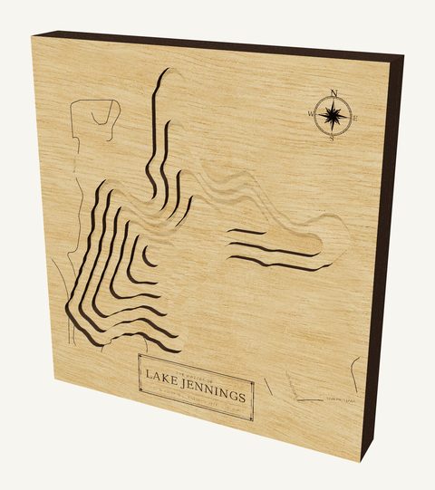 Lake Jennings wood map