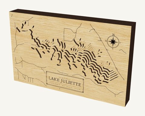 Lake Juliette wood map