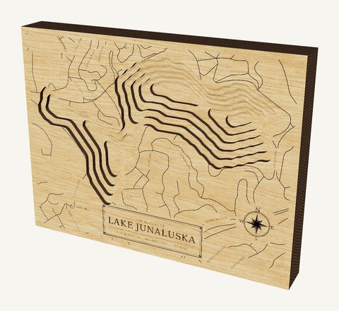 Lake Junaluska wood map