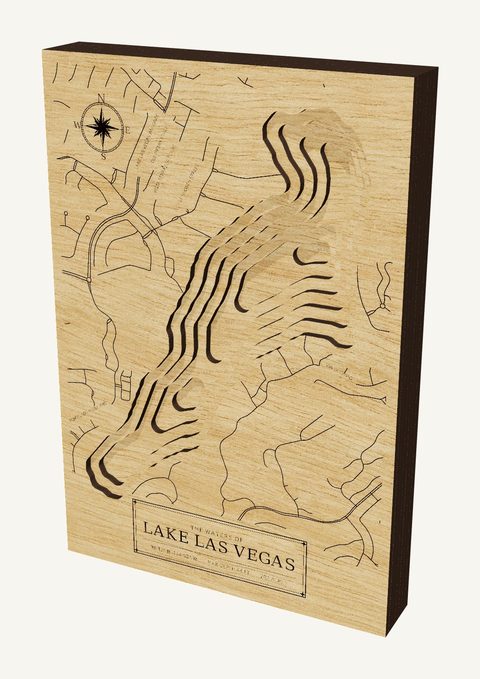 Lake Las Vegas wood map