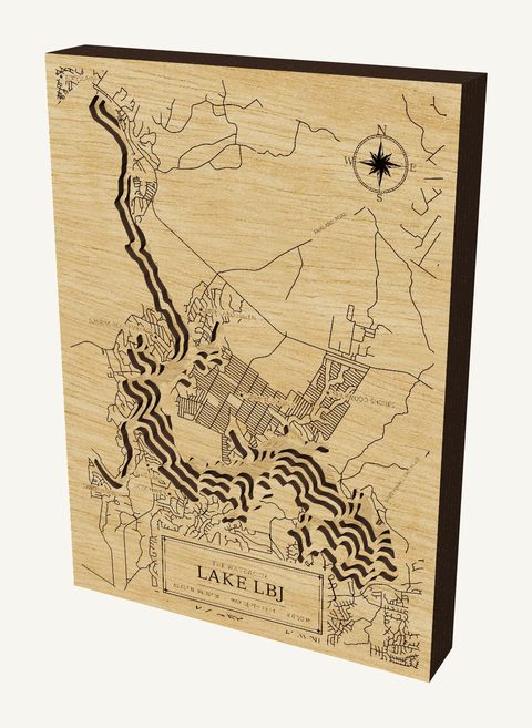 Lake LBJ wood map