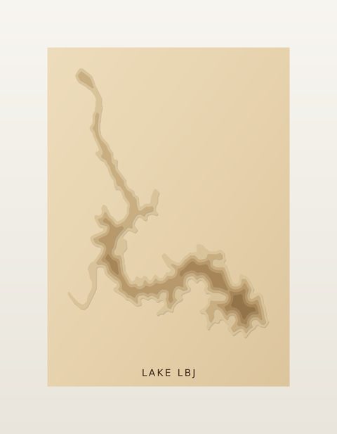 Lake LBJ wood map