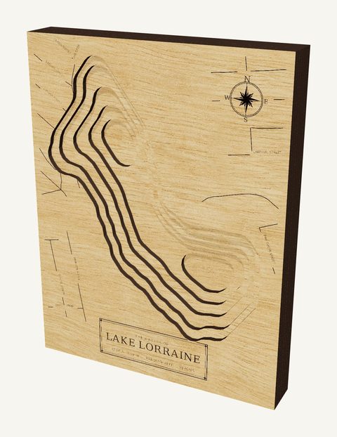 Lake Lorraine wood map