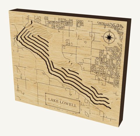 Lake Lowell wood map