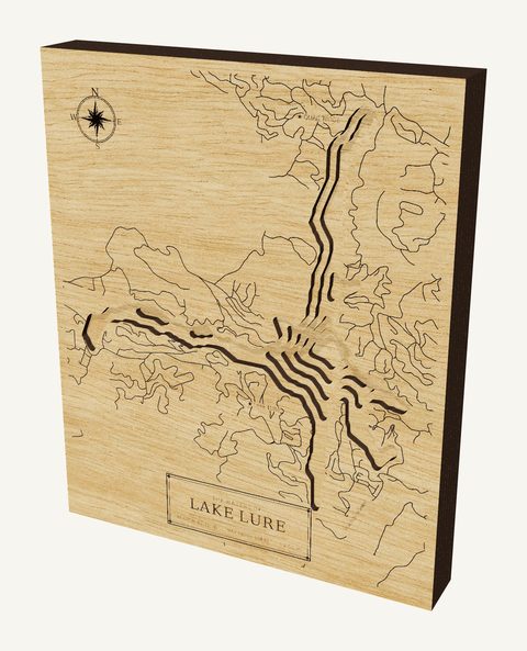 Lake Lure wood map