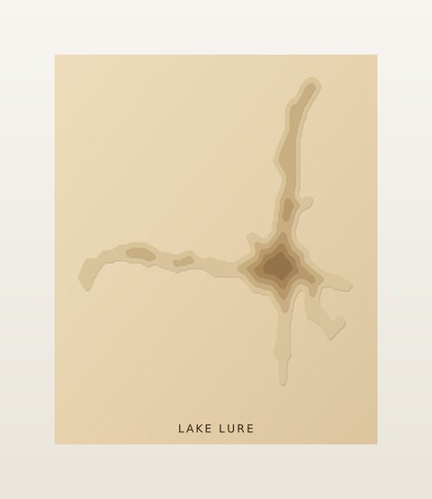 Lake Lure wood map