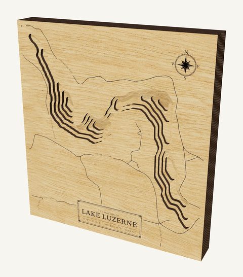 Lake Luzerne wood map