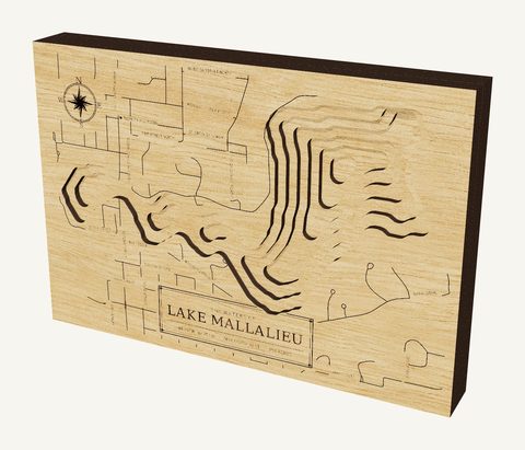 Lake Mallalieu wood map