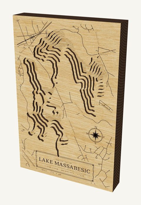 Lake Massabesic wood map