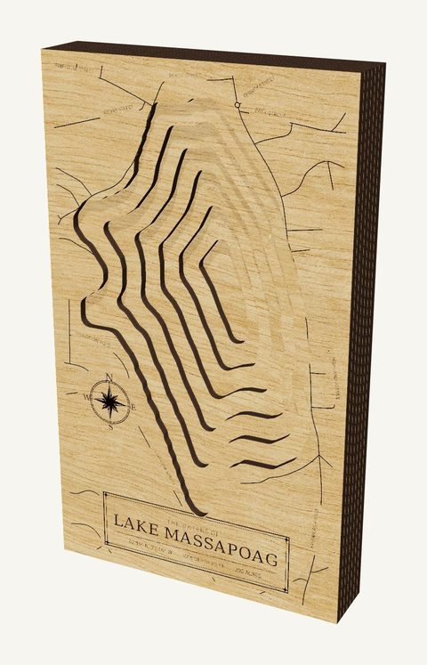 Lake Massapoag wood map
