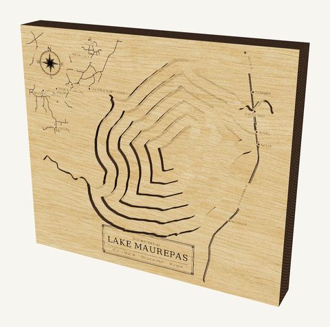 Lake Maurepas wood map