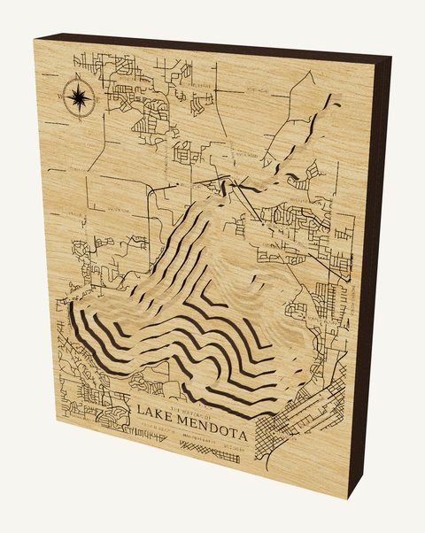 Lake Mendota wood map