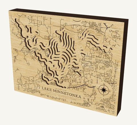 Lake Minnetonka wood map