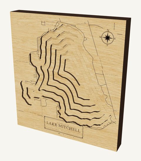 Lake Mitchell wood map