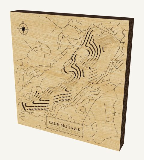 Lake Mohawk wood map