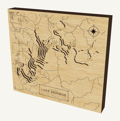 Lake Monroe wood map