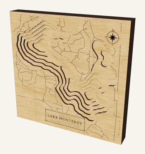 Lake Monterey wood map