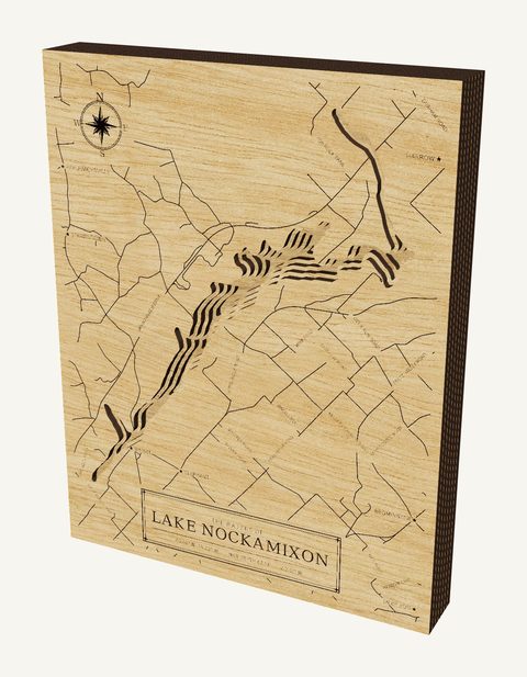 Lake Nockamixon wood map