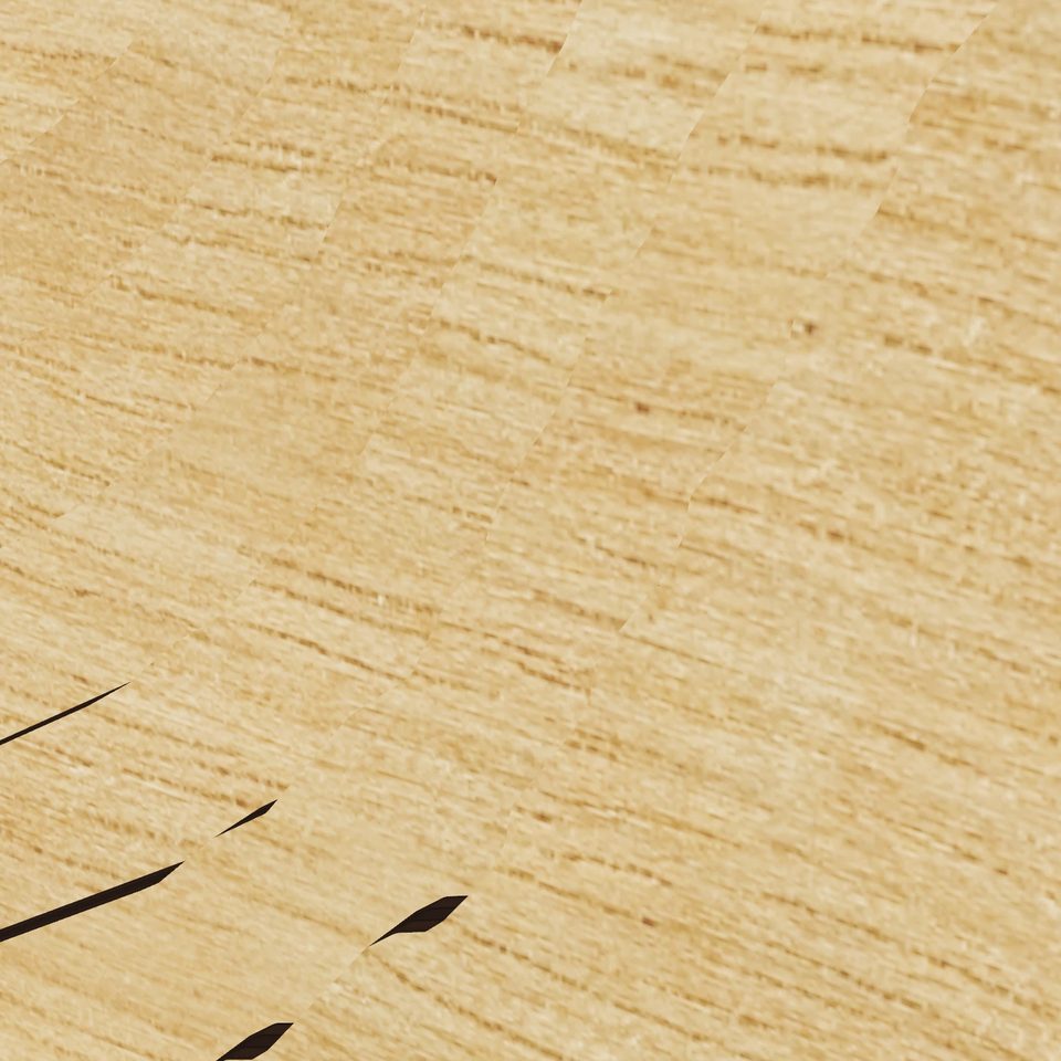 Lake North Cell 3D wood map, detail view