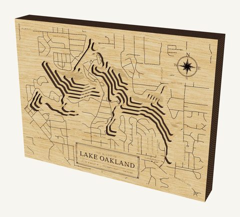 Lake Oakland wood map