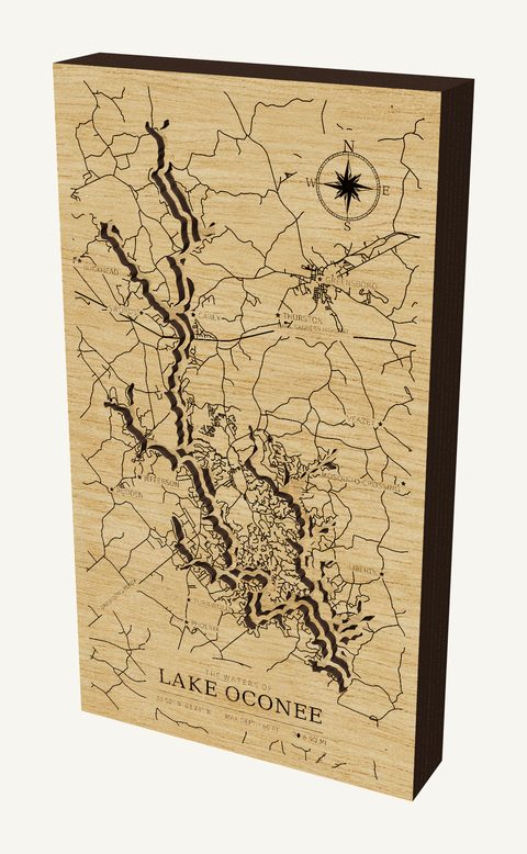 Lake Oconee wood map