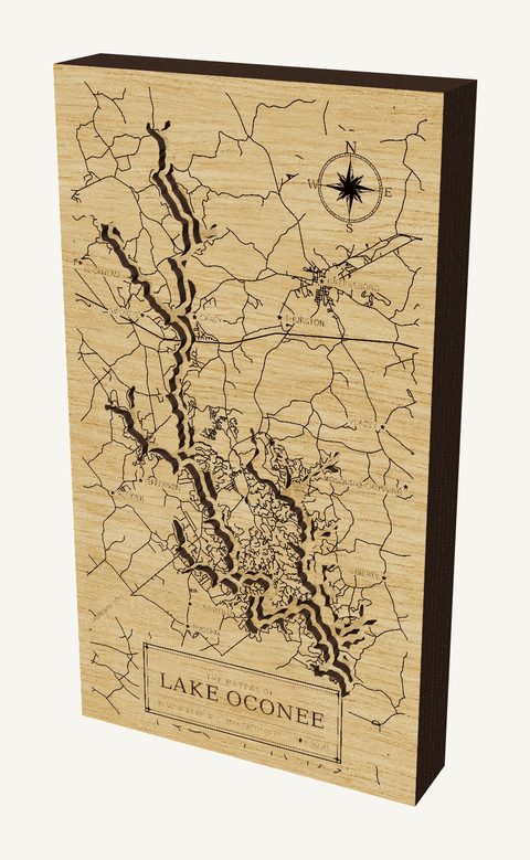 Lake Oconee wood map