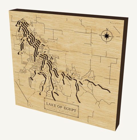 Lake of Egypt wood map