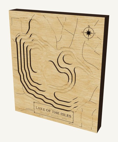 Lake of the Isles wood map