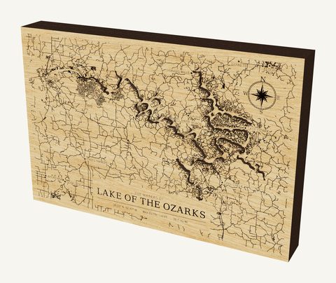 Lake of the Ozarks wood map