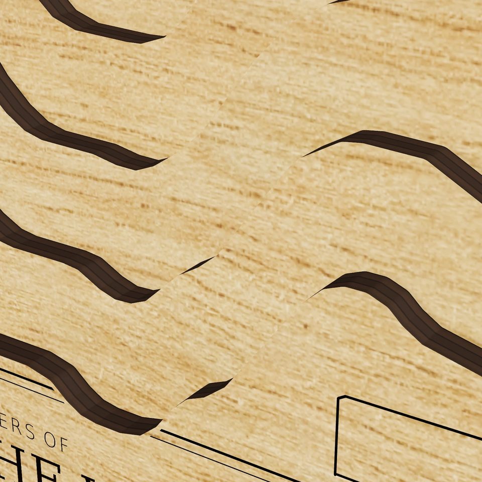 Lake of the Woods 3D wood map, detail view