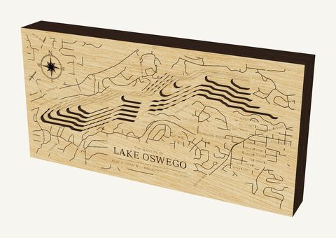 Lake Oswego wood map