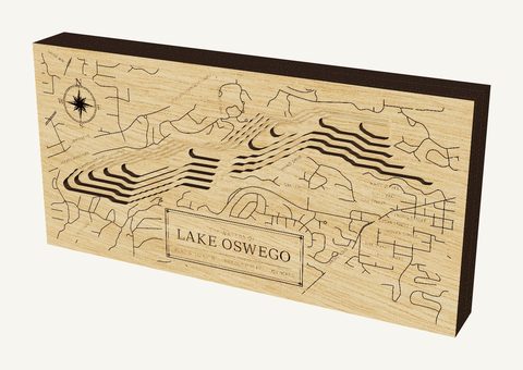 Lake Oswego wood map