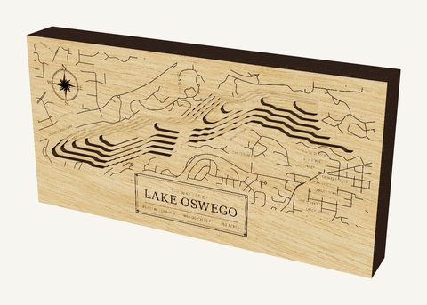 Lake Oswego wood map
