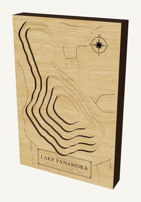 Lake Panamoka wood map
