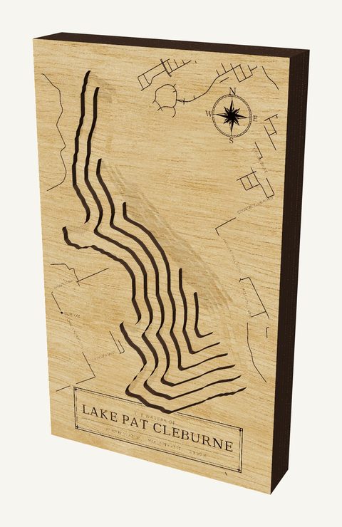 Lake Pat Cleburne wood map