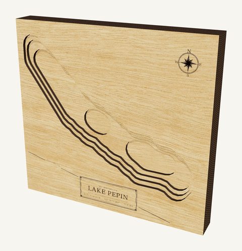 Lake Pepin wood map