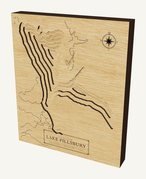 Lake Pillsbury wood map