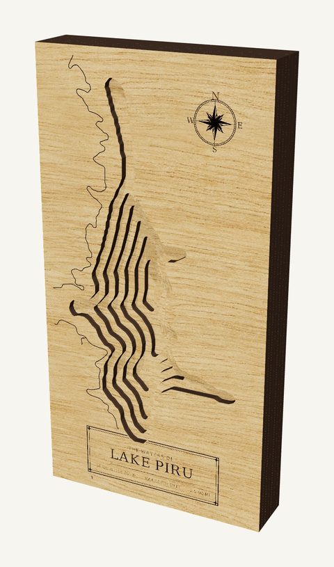 Lake Piru wood map