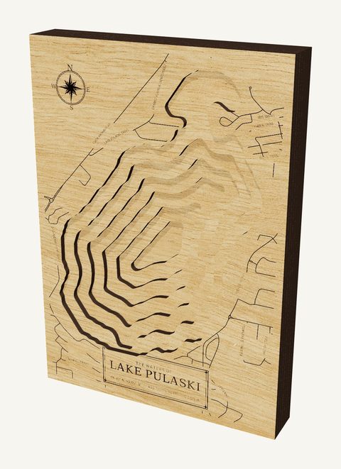 Lake Pulaski wood map