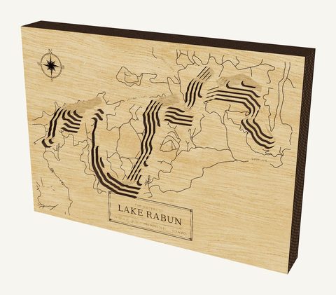 Lake Rabun wood map