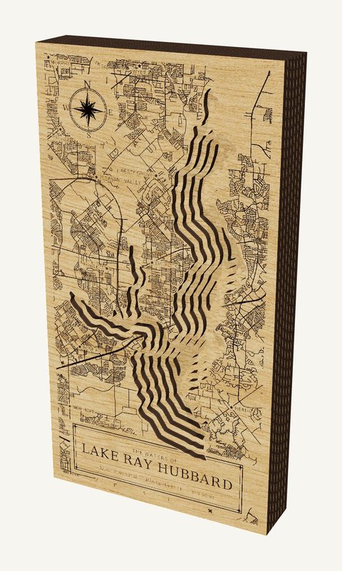 Lake Ray Hubbard wood map