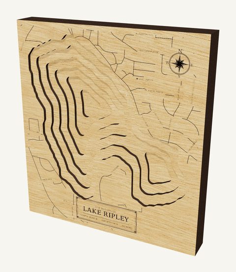 Lake Ripley wood map