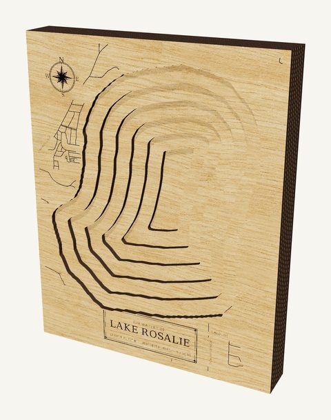 Lake Rosalie wood map
