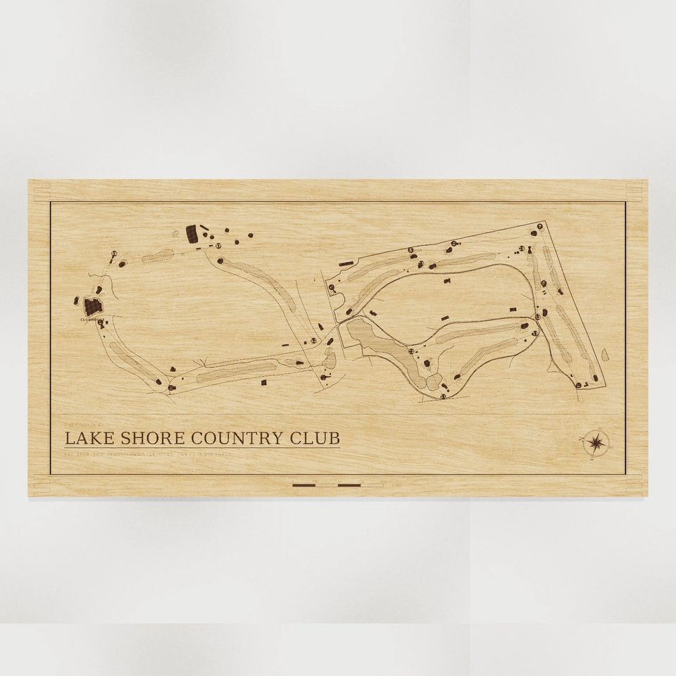 Lake Shore Country Club map, front view
