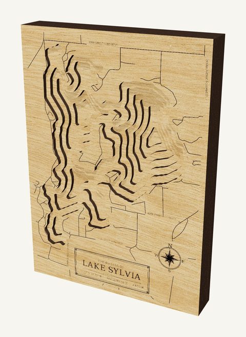Lake Sylvia wood map