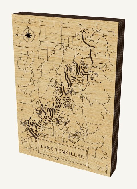 Lake Tenkiller wood map