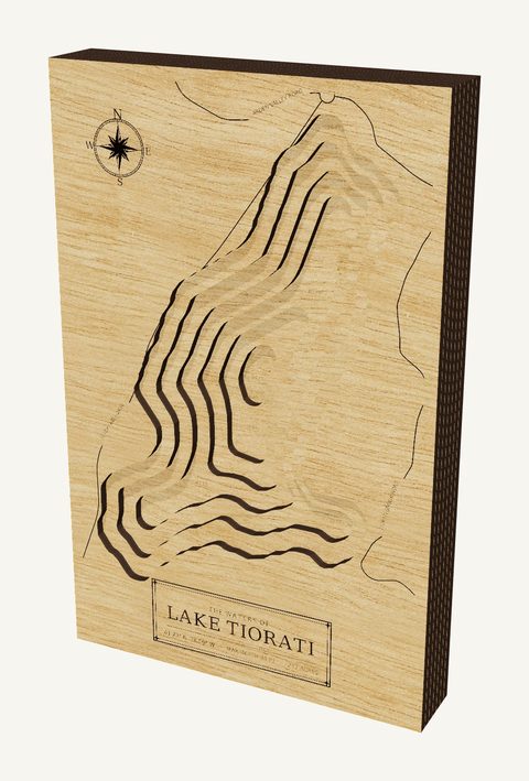 Lake Tiorati wood map