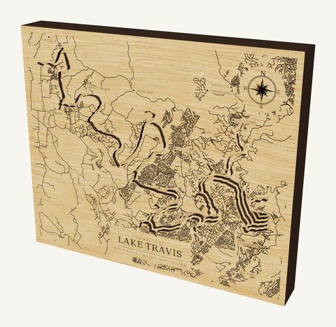 Lake Travis wood map