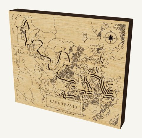 Lake Travis wood map
